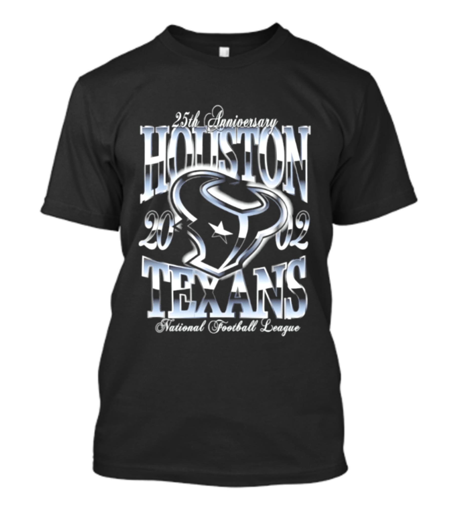 Houston Texans 25th Anniversary 2002 National Football League T-Shirt