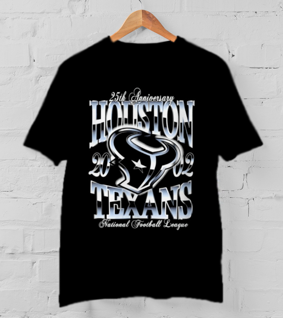 Houston Texans 25th Anniversary 2002 National Football League T-Shirt