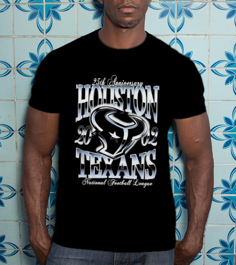 Houston Texans 25th Anniversary 2002 National Football League T-Shirt