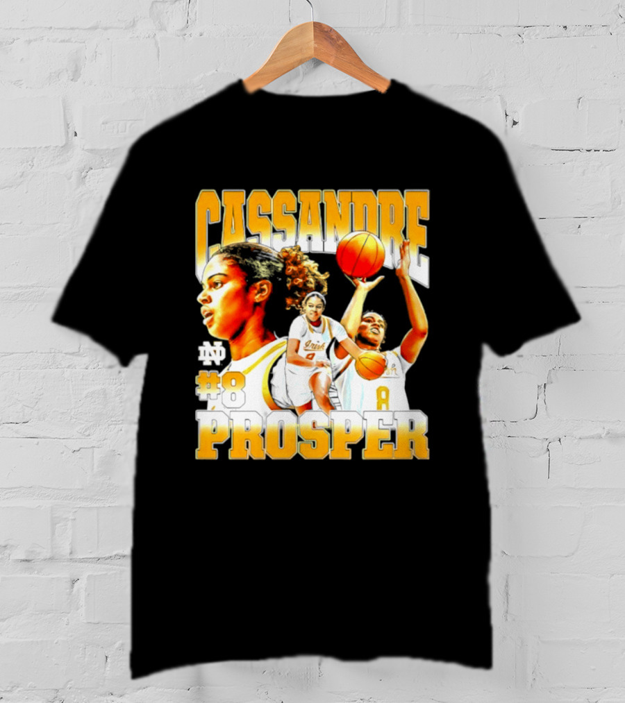 Cassandre Prosper 0 Notre Dame Women's Basketball 8 NCAA Player T-Shirt