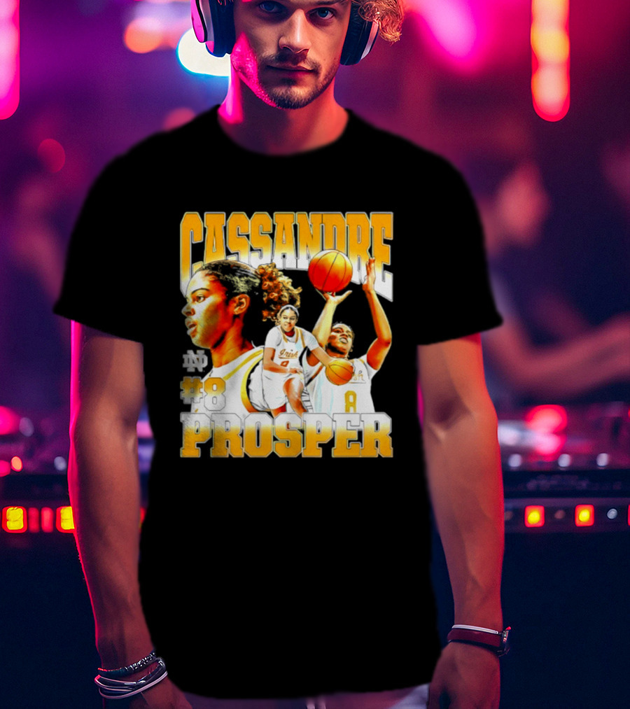 Cassandre Prosper 0 Notre Dame Women's Basketball 8 NCAA Player T-Shirt