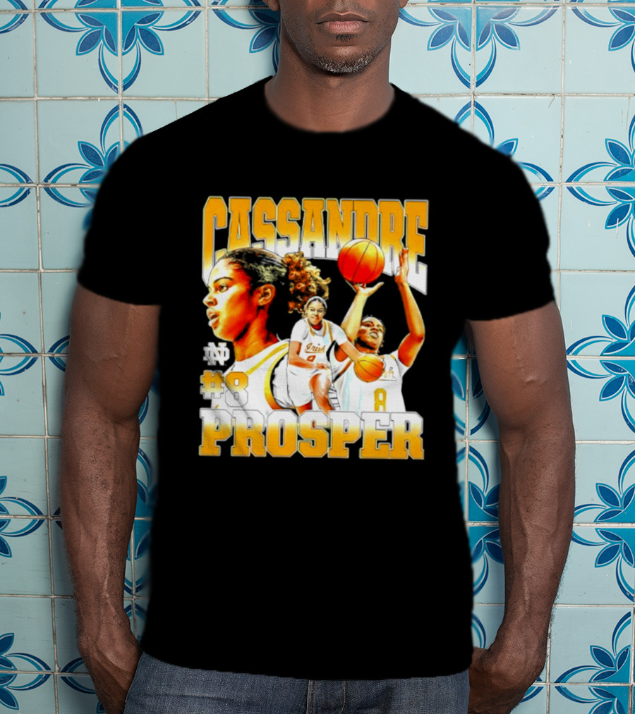 Cassandre Prosper 0 Notre Dame Women's Basketball 8 NCAA Player T-Shirt