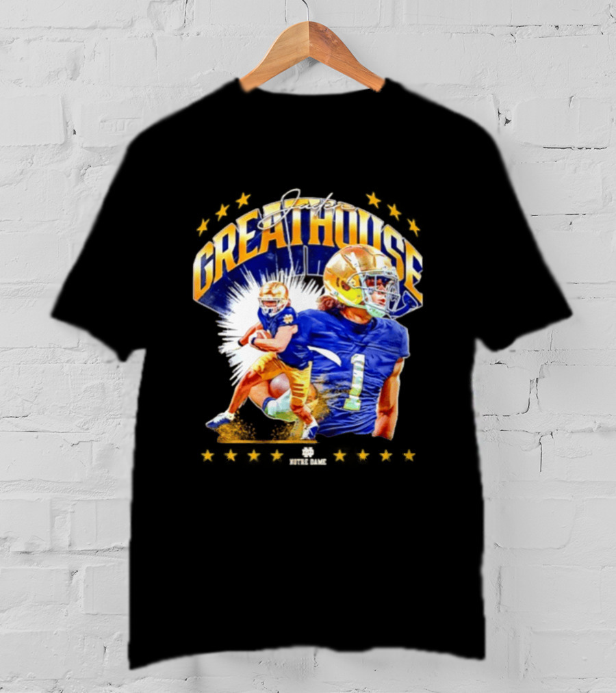Jaden Greathouse Notre Dame NCAA Football Player Number 1 T-Shirt
