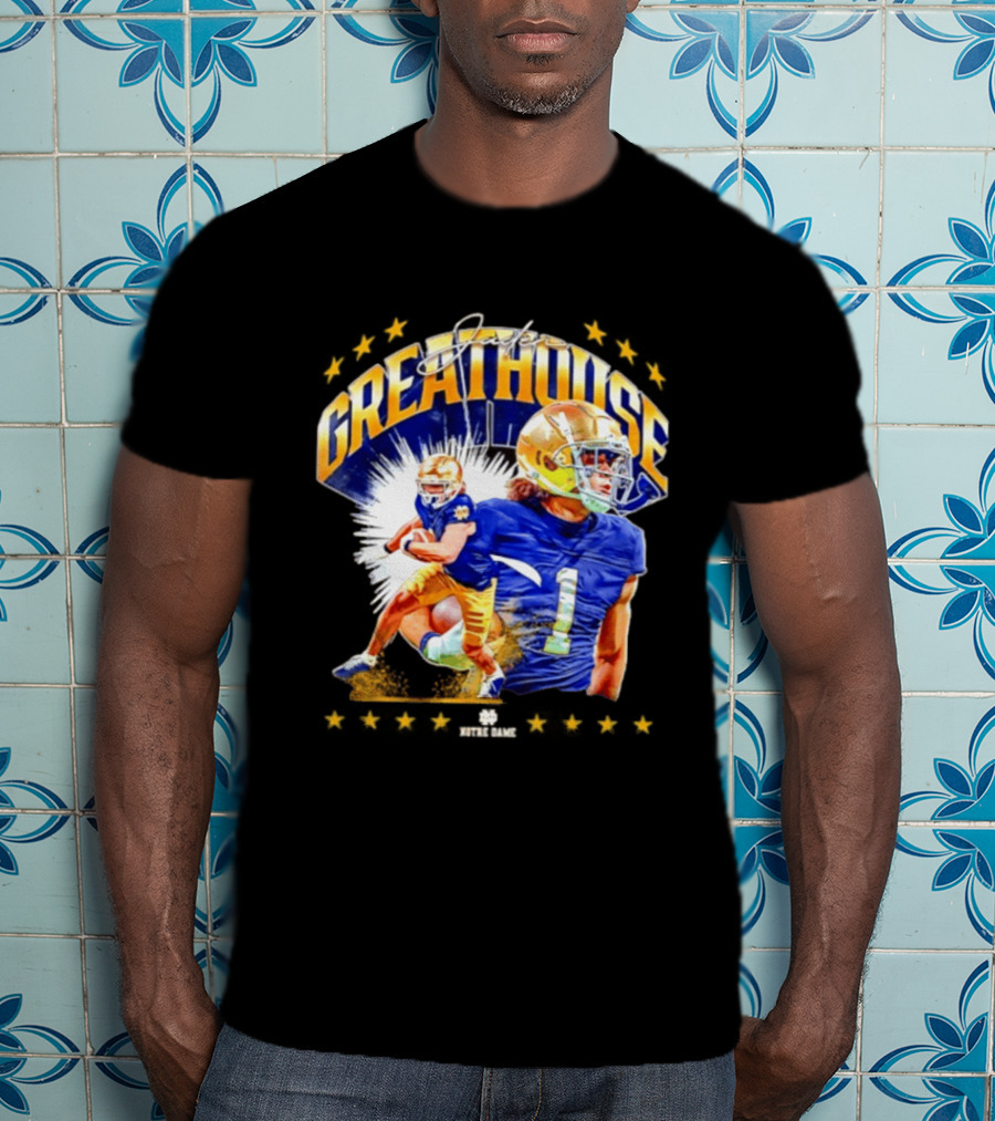 Jaden Greathouse Notre Dame NCAA Football Player Number 1 T-Shirt