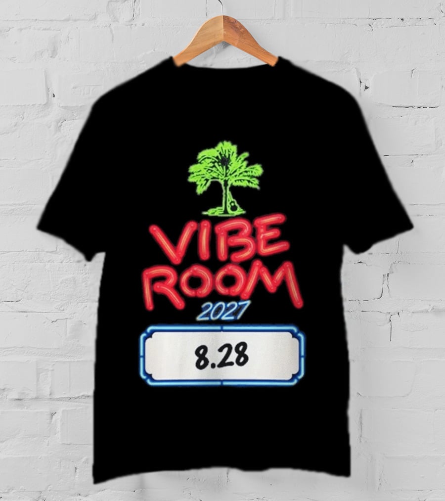 Kenny Chesney Vibe Room 8 28 2027 Tour Date Palm Tree T-Shirt