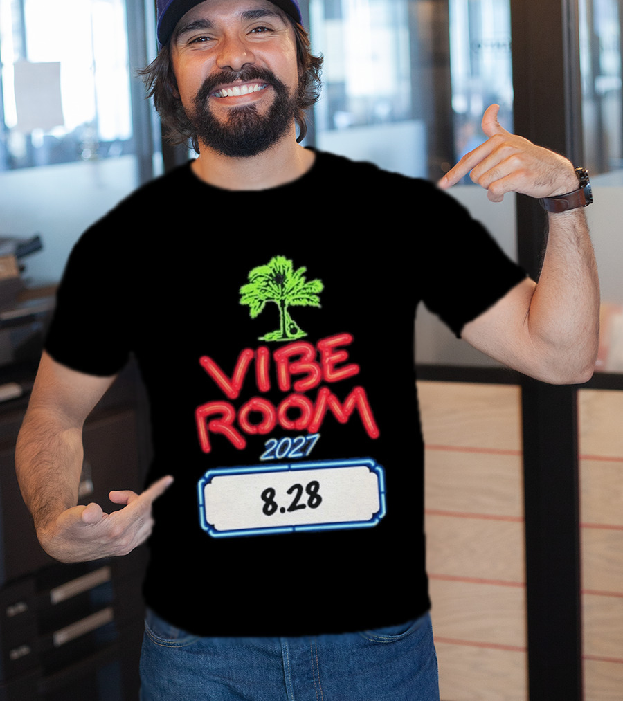Kenny Chesney Vibe Room 8 28 2027 Tour Date Palm Tree T-Shirt