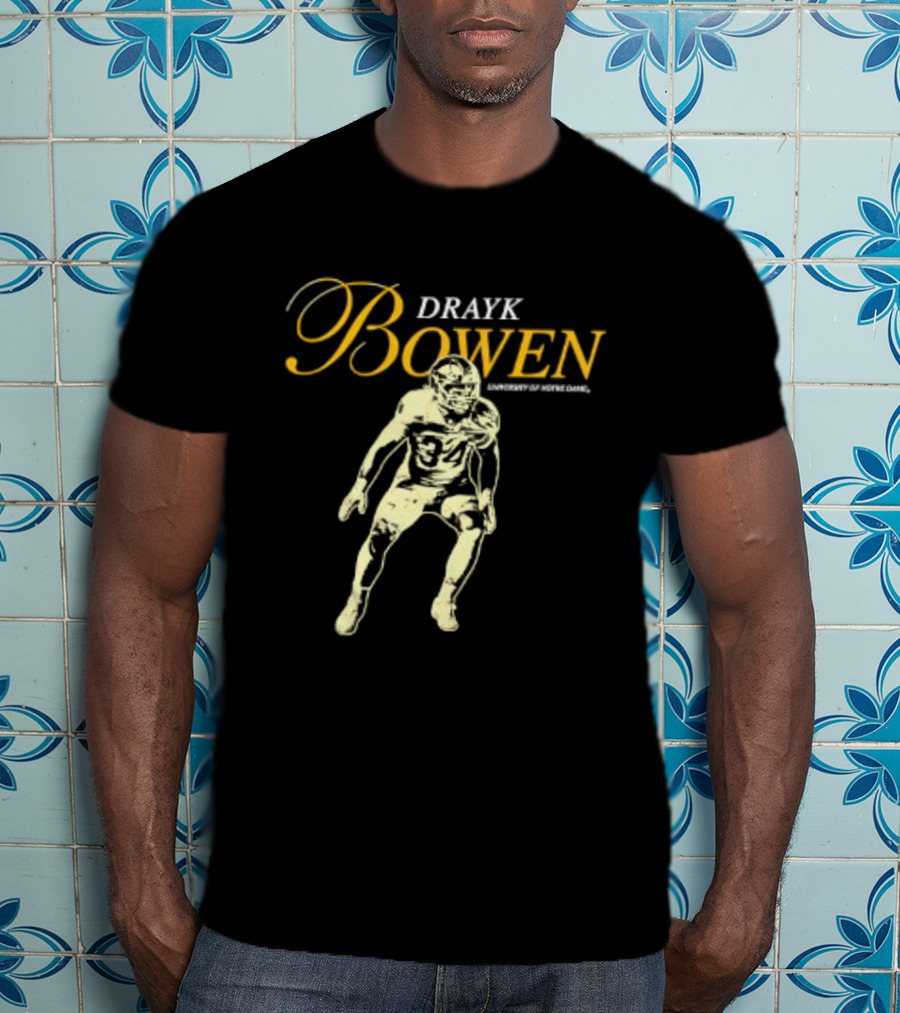 Drayk Bowen 34 Notre Dame NCAA Football Player T-Shirt