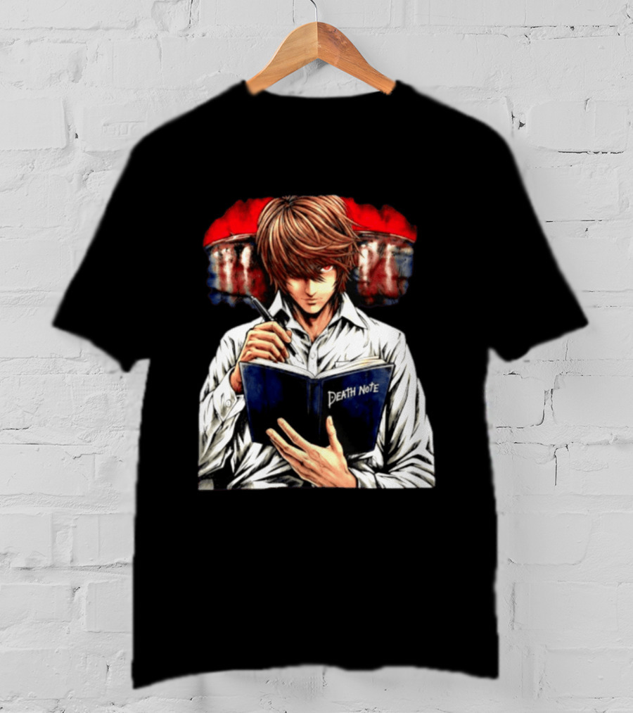 Light Yagami Intense Look Death Note Anime Fan Favorite T-Shirt