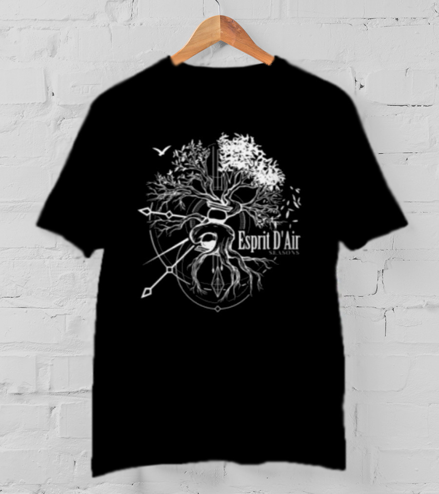 Esprit D'air Seasons Tree Faded Black T-Shirt
