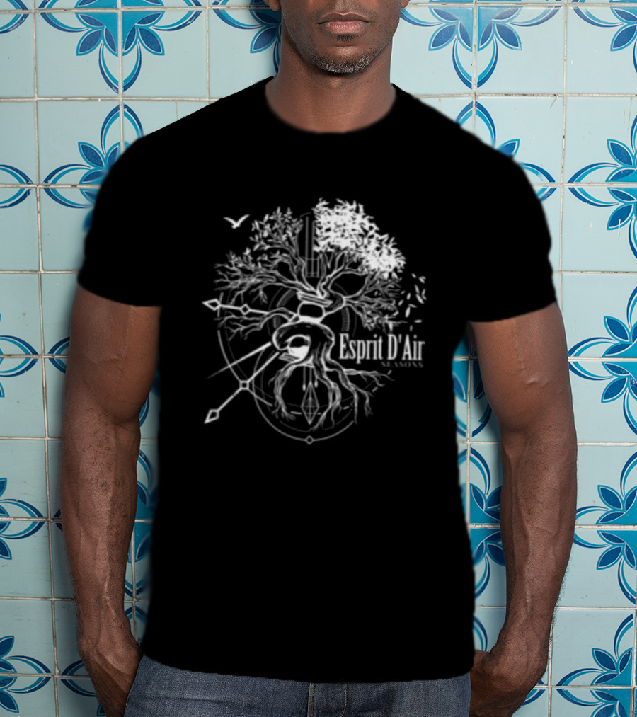 Esprit D'air Seasons Tree Faded Black T-Shirt