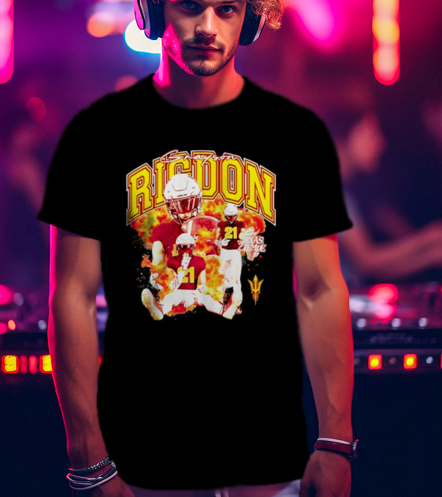 Grayson Rigdon 21 Arizona State Texas Tempe Football Player T-Shirt