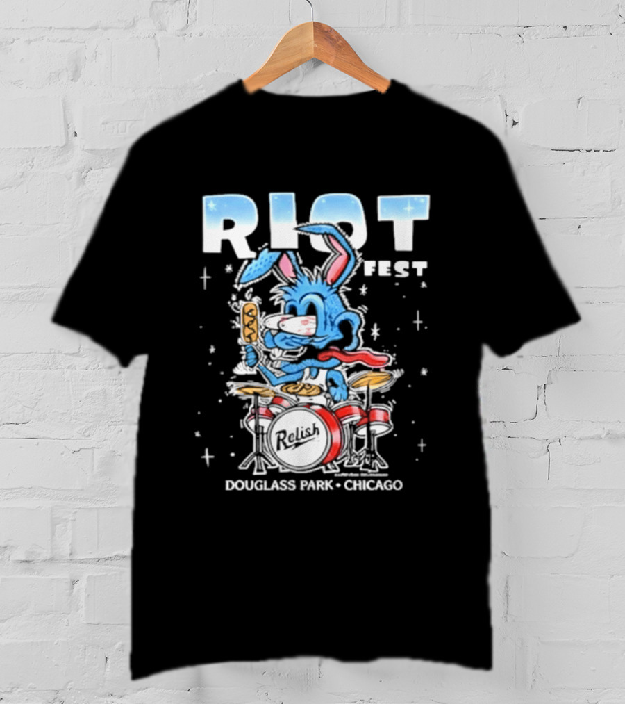 Riot Fest 2026 Douglass Park Chicago Exclusive Bunny Drummer September 18 20 2026 T-Shirt