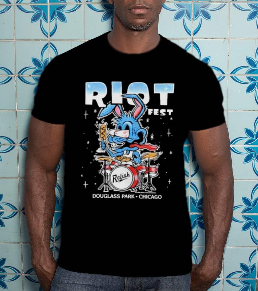 Riot Fest 2026 Douglass Park Chicago Exclusive Bunny Drummer September 18 20 2026 T-Shirt