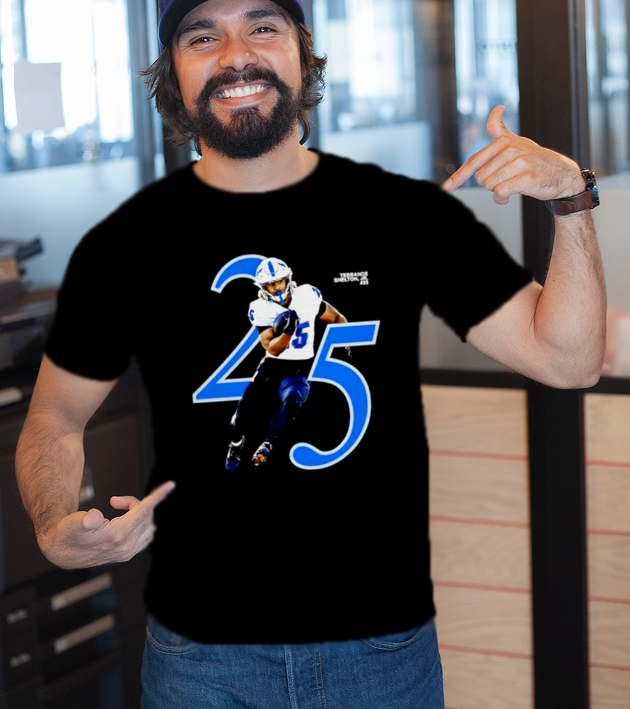 Terrance Shelton Jr 25 Buffalo Bulls NCAA Football Player Jersey Number T-Shirt