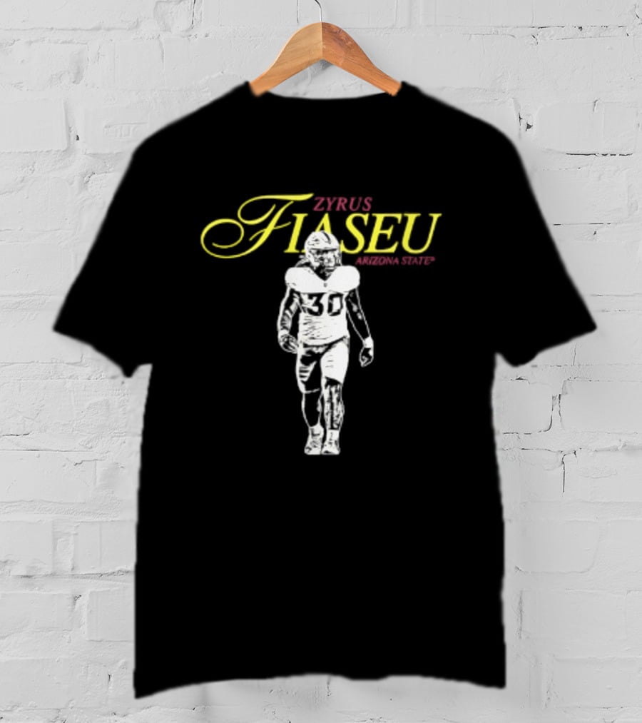 Zyrus Fiaseu 30 Arizona State Football Player T-Shirt
