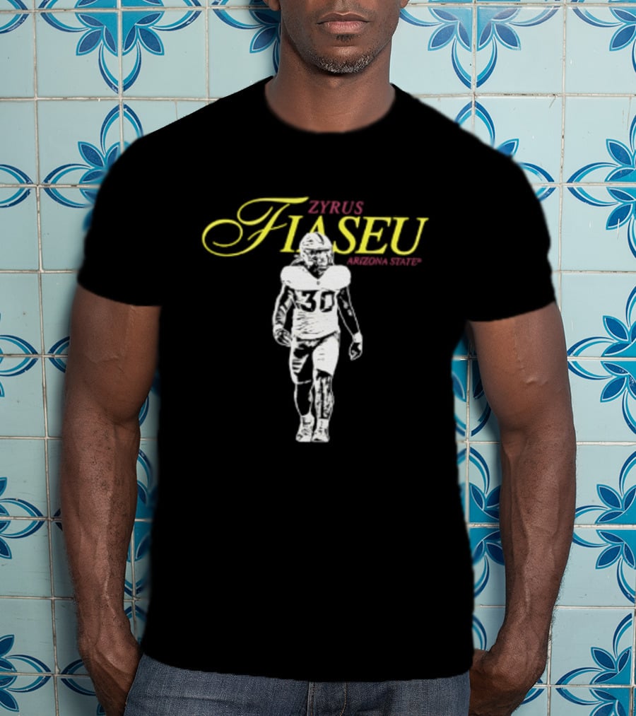 Zyrus Fiaseu 30 Arizona State Football Player T-Shirt