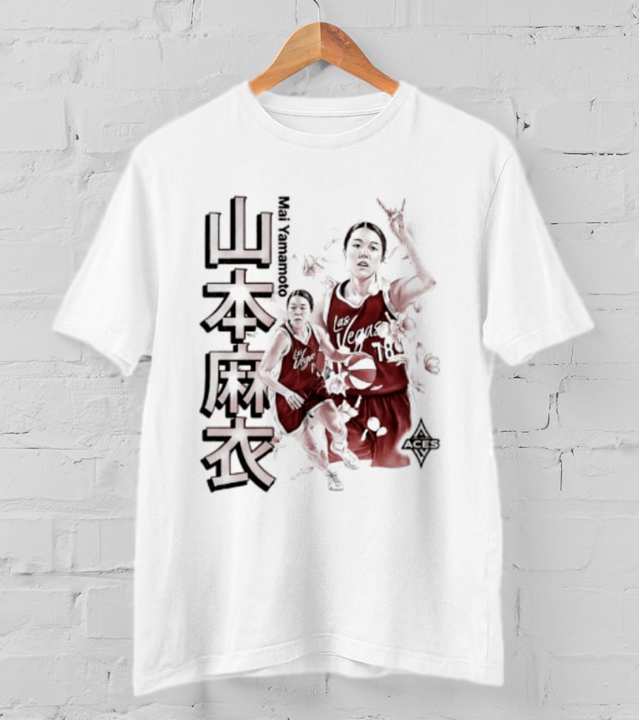 Mai Yamamoto Las Vegas Aces Cherry Blossom Basketball Japanese T-Shirt