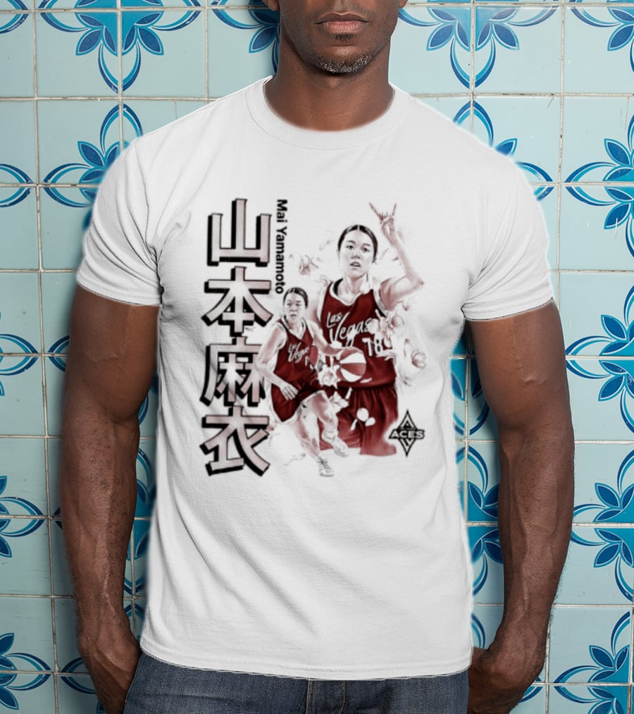 Mai Yamamoto Las Vegas Aces Cherry Blossom Basketball Japanese T-Shirt