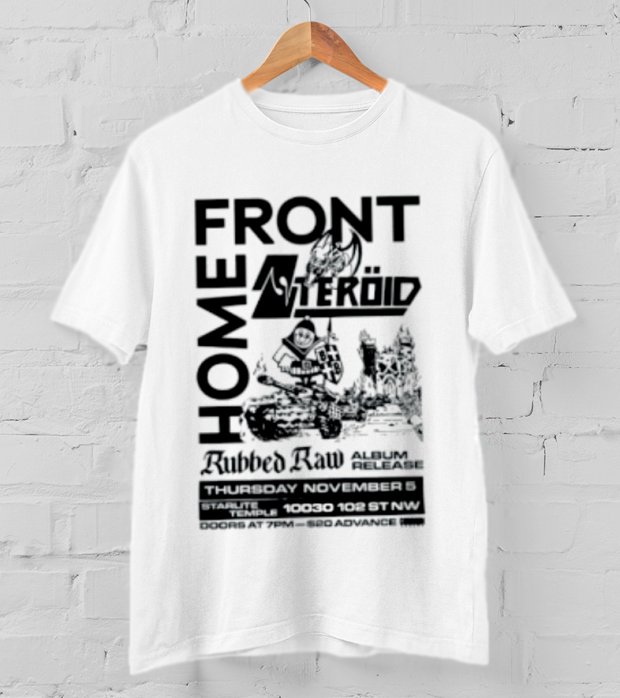 FRONT Asteroid Home Rubbed Raw August Release Starlite Temple T-Shirt