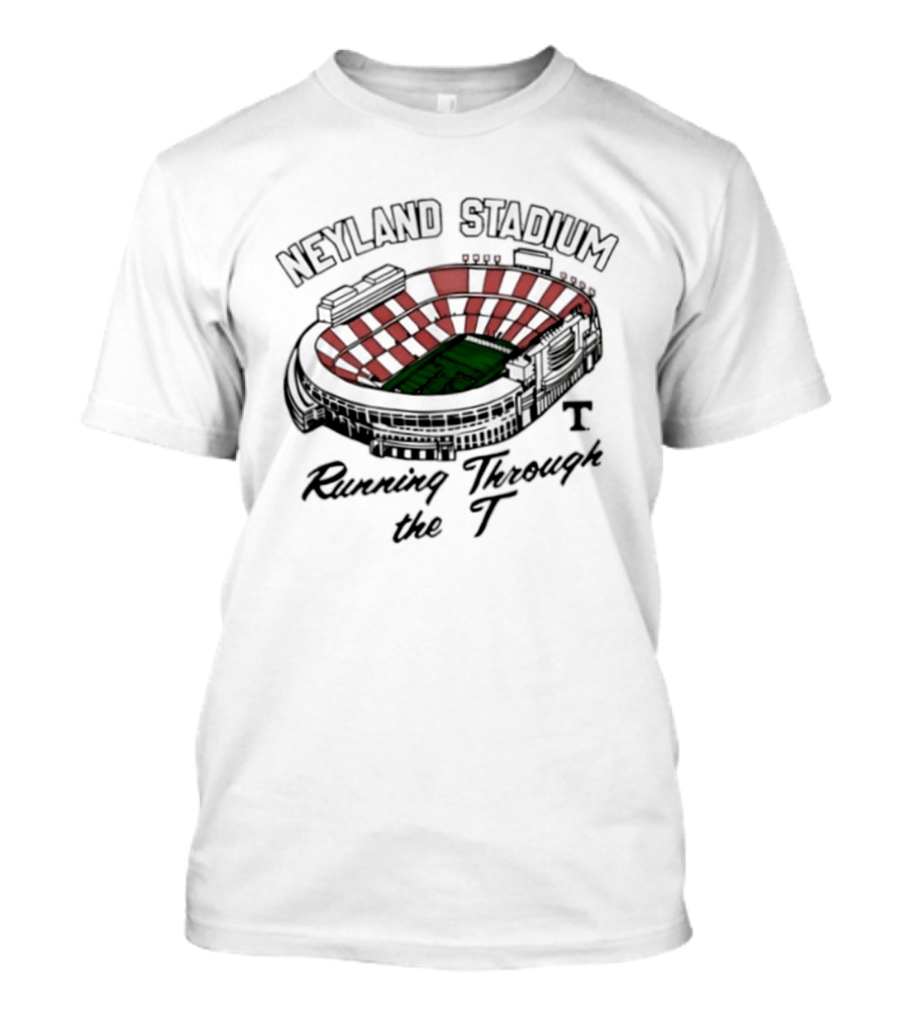 Neyland Stadium Running Through The Tennessee Volunteers Football Experience T-Shirt