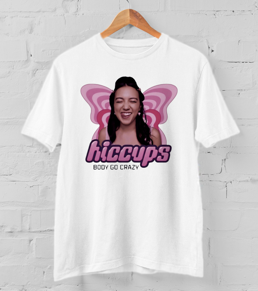 Hiccups Body Go Crazy Carly Pop Girlie FX Butterfly Wings T-Shirt