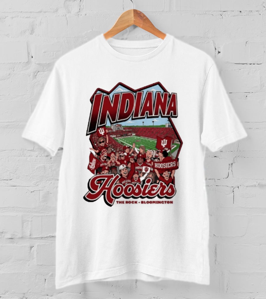 Indiana Hoosiers Football The Rock Bloomington Memorial Stadium Crowd Scene T-Shirt