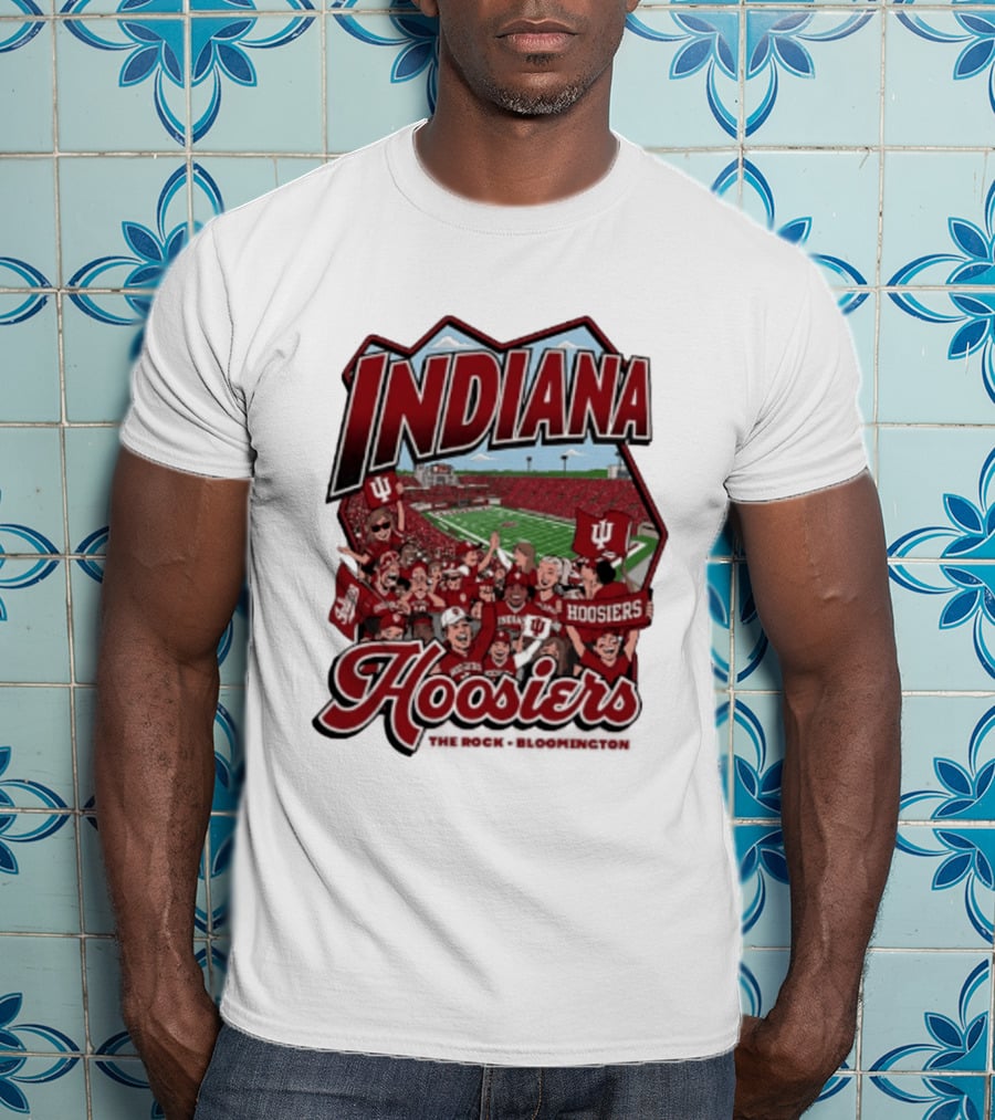 Indiana Hoosiers Football The Rock Bloomington Memorial Stadium Crowd Scene T-Shirt