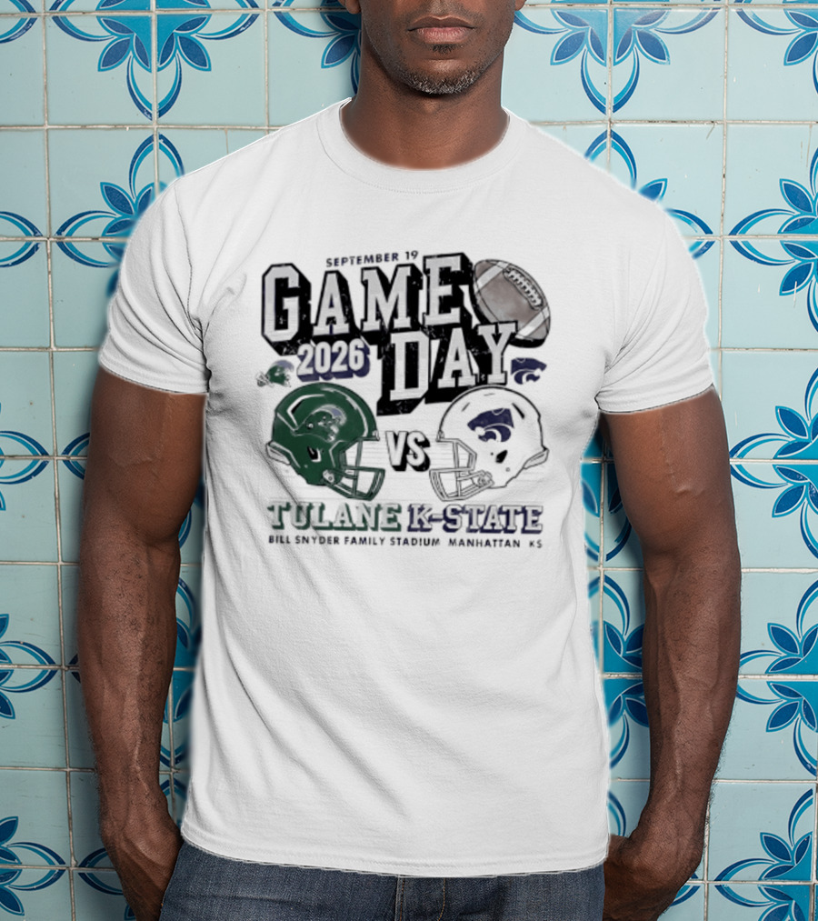Gameday 2026 September 19 Tulane Vs K State Bill Snyder Family Stadium Manhattan KS T-Shirt