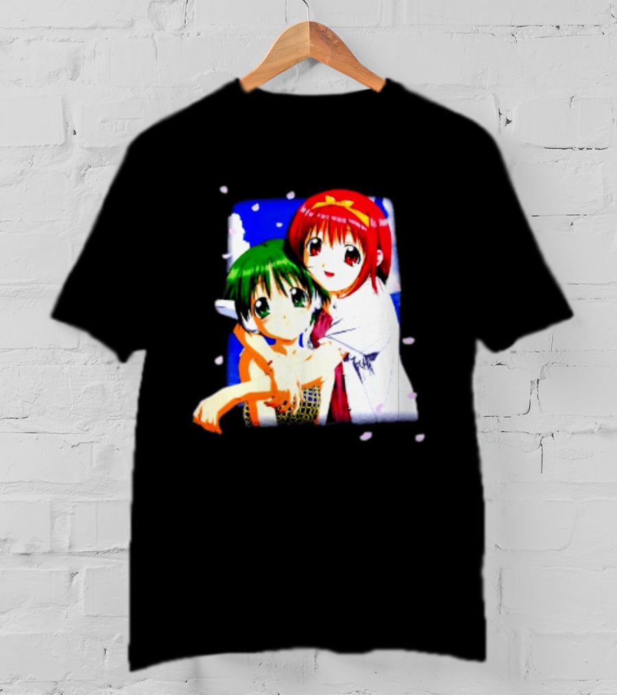 Aquaplus Hike Softgarage Chillweeb Anime Girls Cherry Blossom Hugging Scene T-Shirt