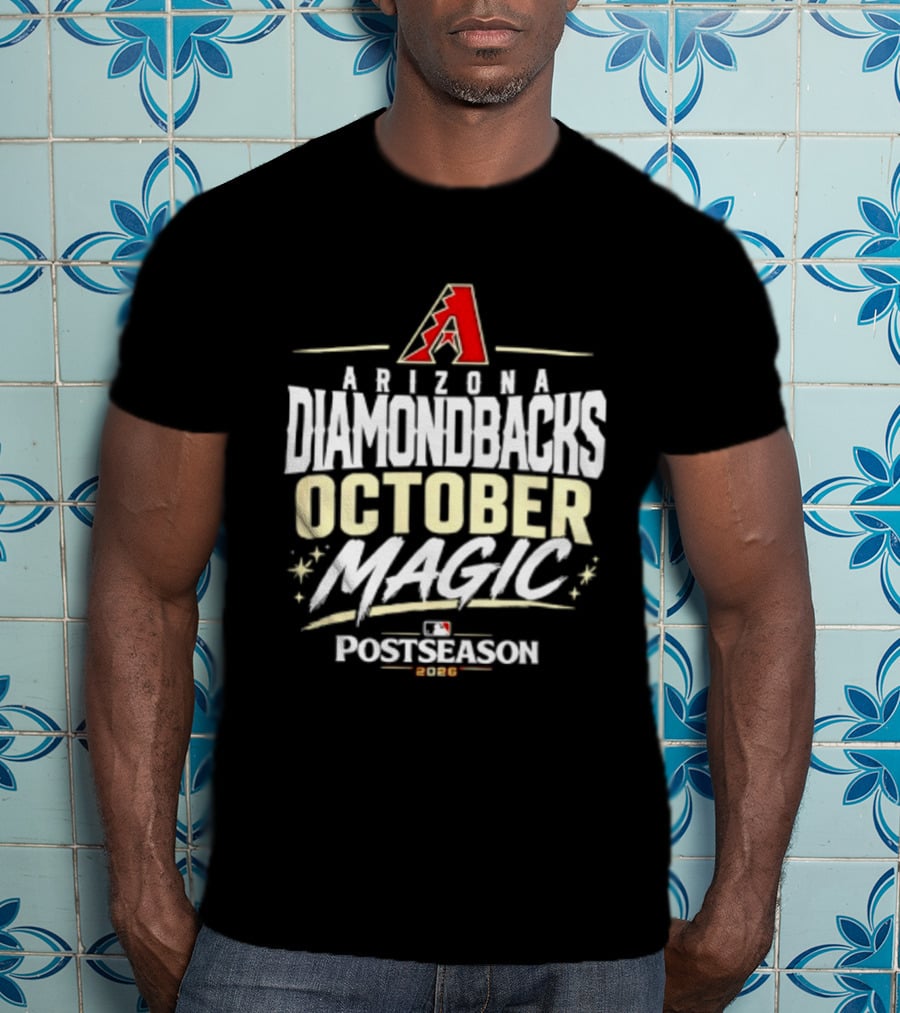Arizona Diamondbacks October Magic 2026 MLB Postseason Celebration T-Shirt
