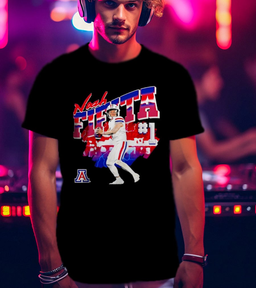 Noah Fifita Arizona Wildcats Number 1 Football Player T-Shirt