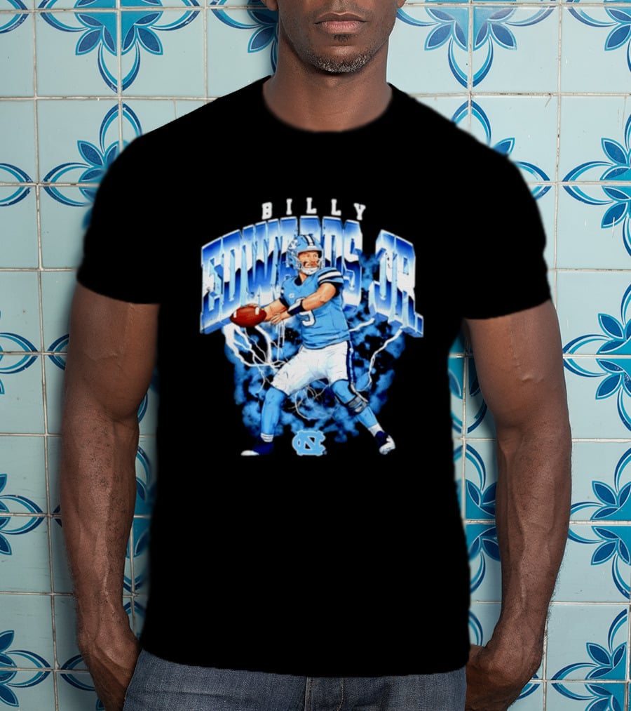 Billy Edwards Jr 9 North Carolina Tar Heels NCAA Football Player T-Shirt