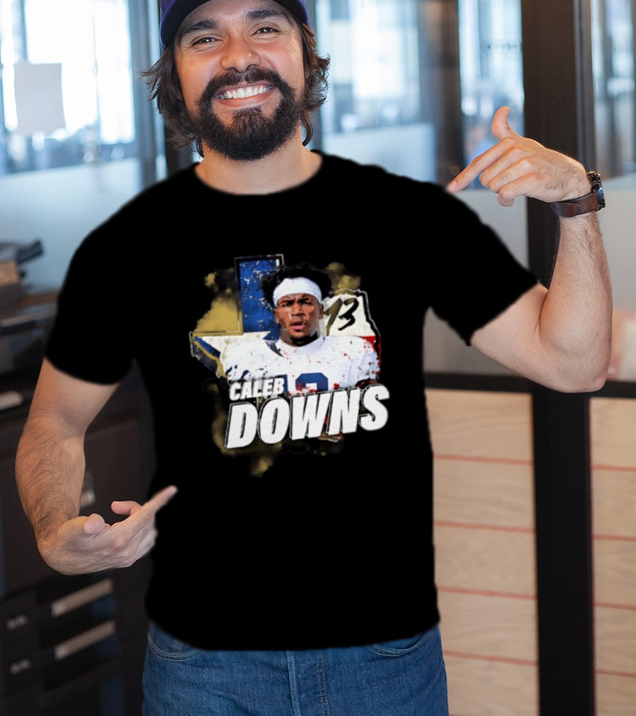 Caleb Downs Number 13 Lone Star State Football Dallas Cowboys T-Shirt
