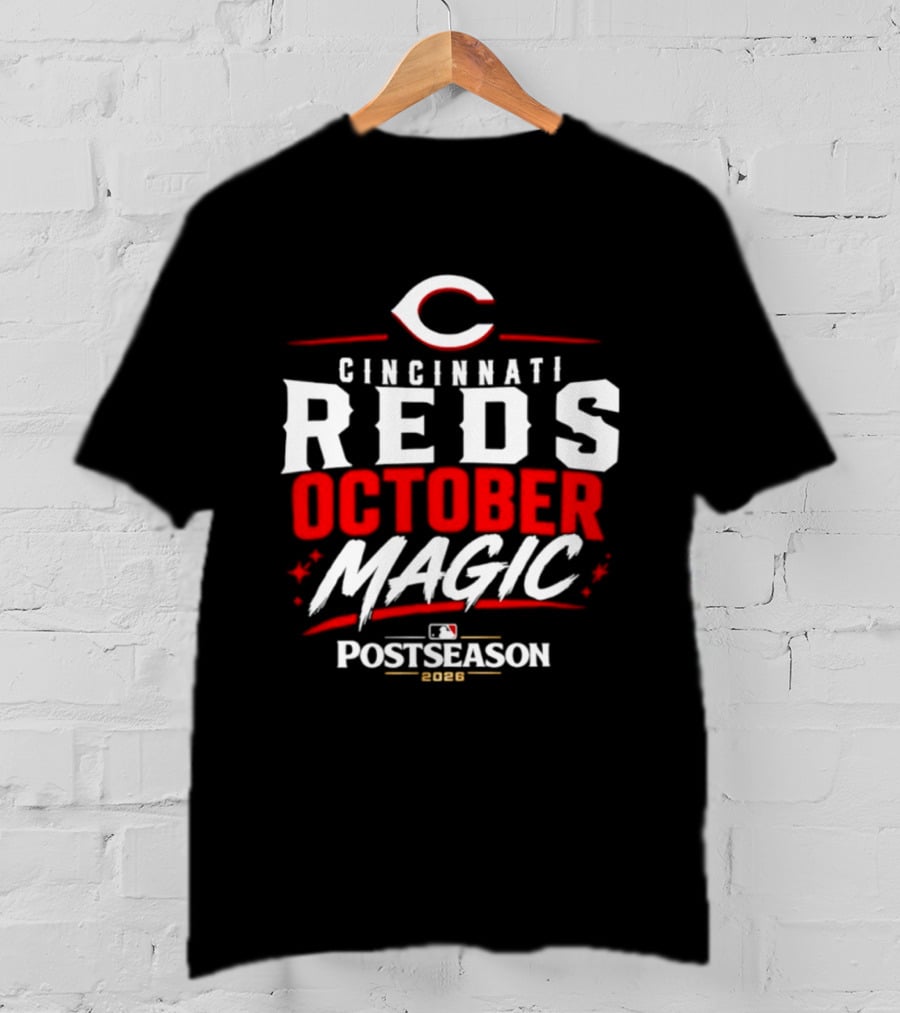 Cincinnati Reds October Magic 2026 MLB Postseason T-Shirt