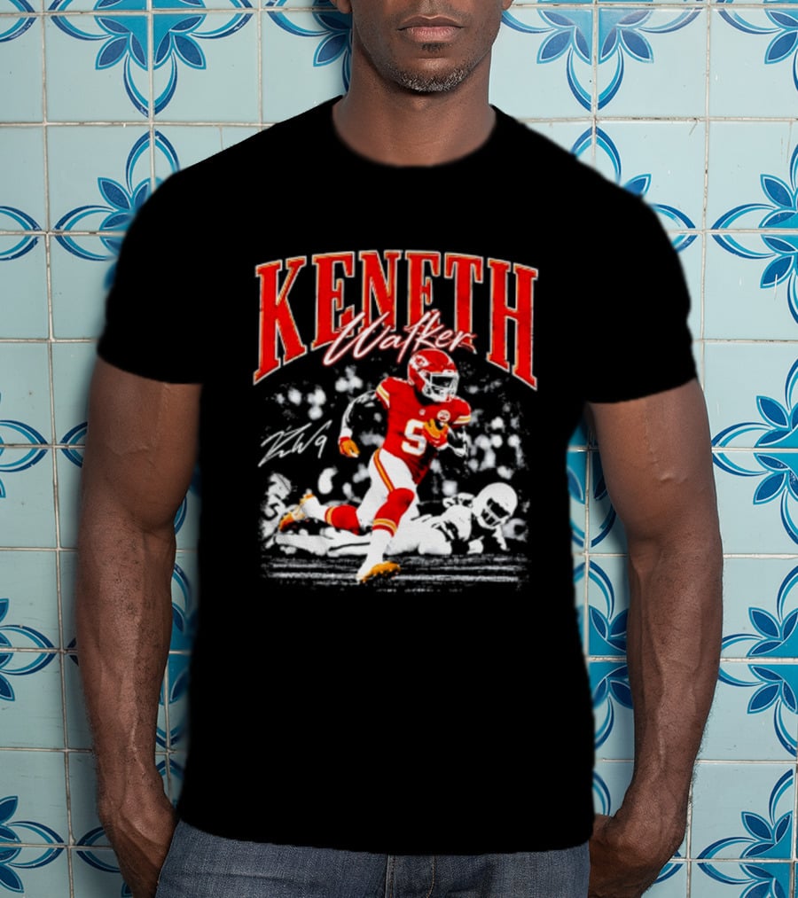 Keneth Walker Kansas City Chiefs Running Football Player T-Shirt