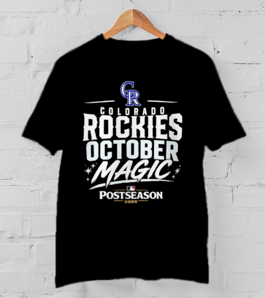 Colorado Rockies October Magic 2026 MLB Postseason Celebration T-Shirt