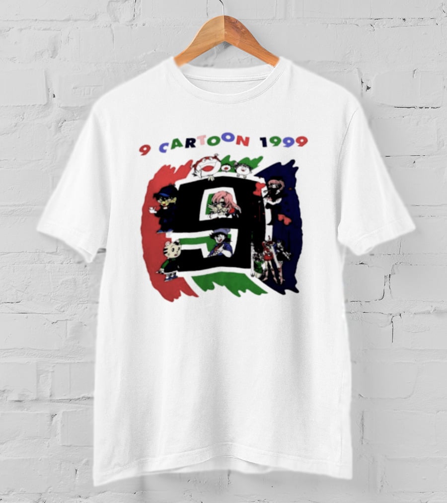 9 Cartoon 1999 Anime Characters Nostalgia T-Shirt