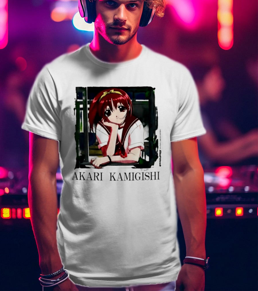 Akari Kamigishi To Heart Anime Character Image T-Shirt
