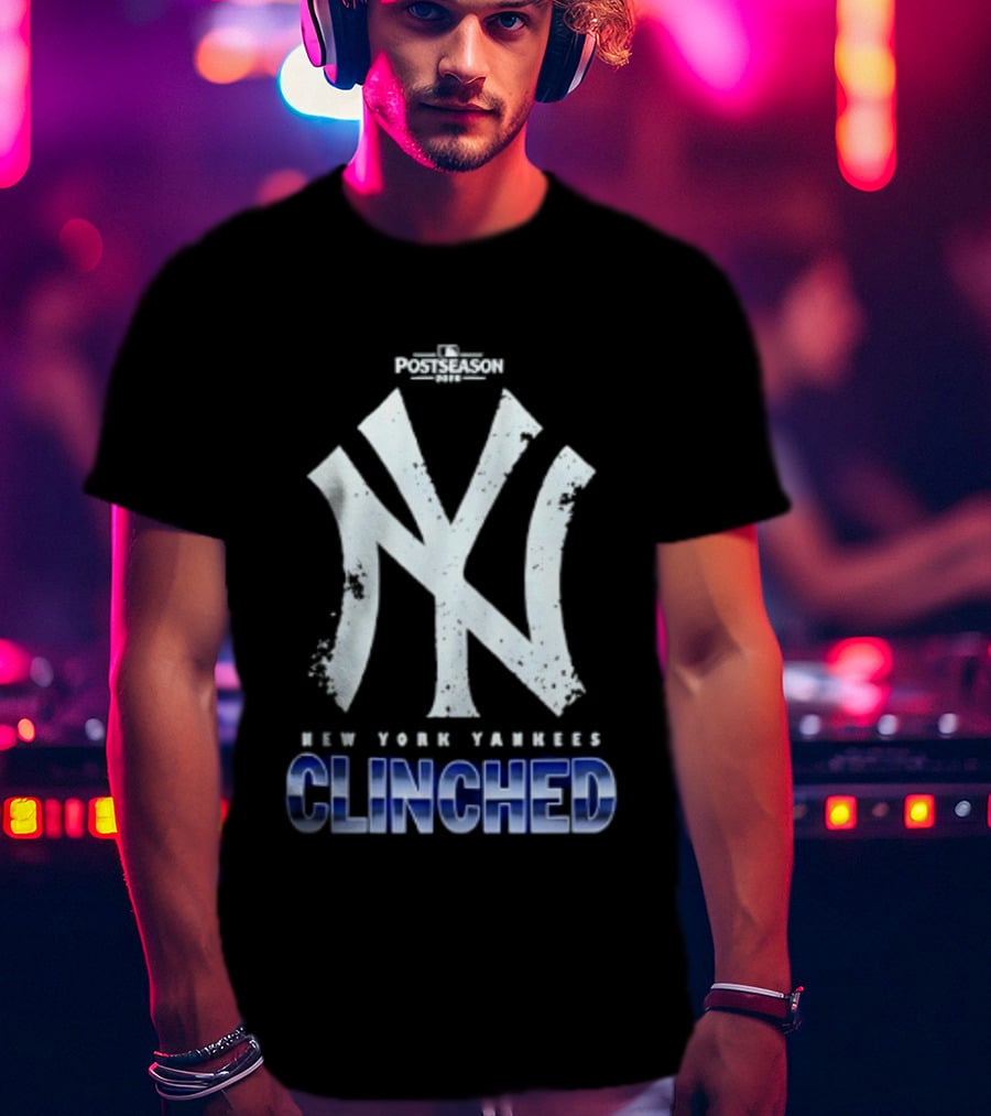 New York Yankees Clinched 2026 MLB Postseason Celebration T-Shirt