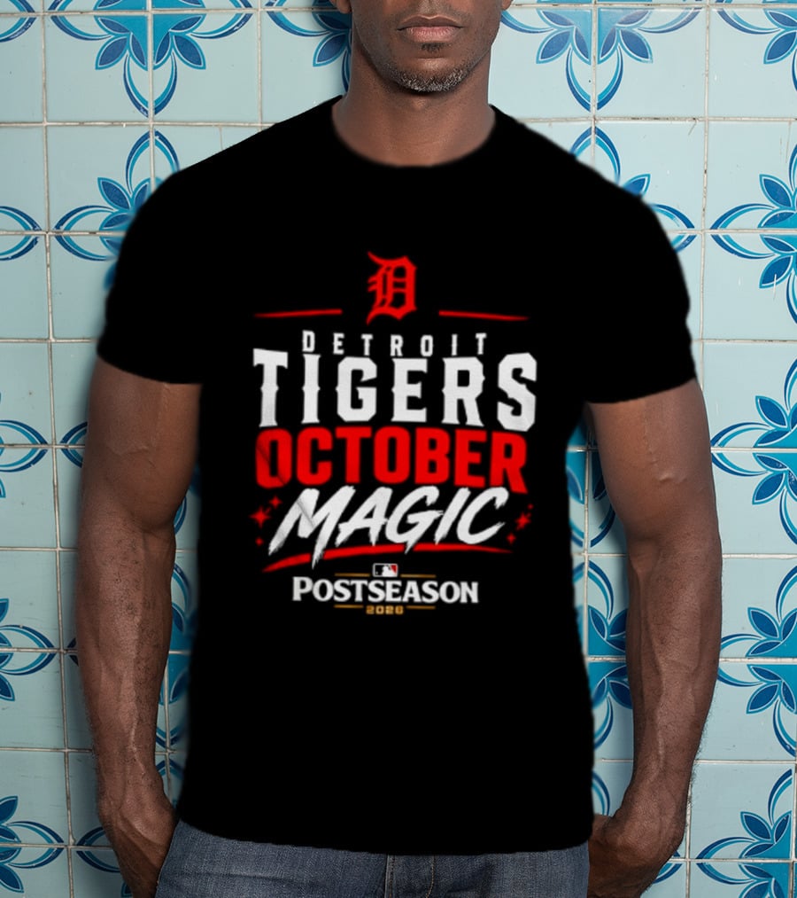 Detroit Tigers October Magic 2026 MLB Postseason Classic Team Spirit T-Shirt