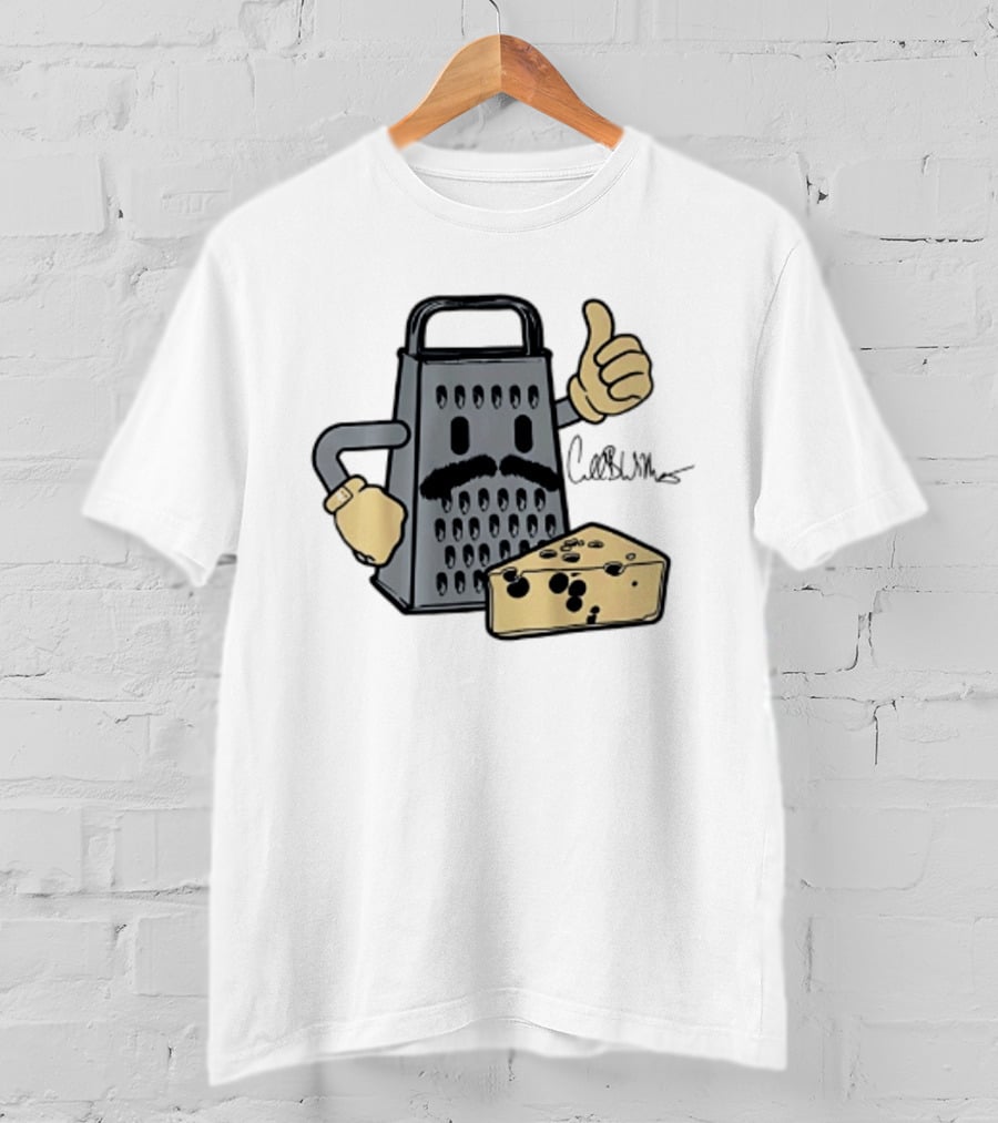 Caleb Williams Mustache Cheese Grater Thumbs Up Chicago Bears T-Shirt