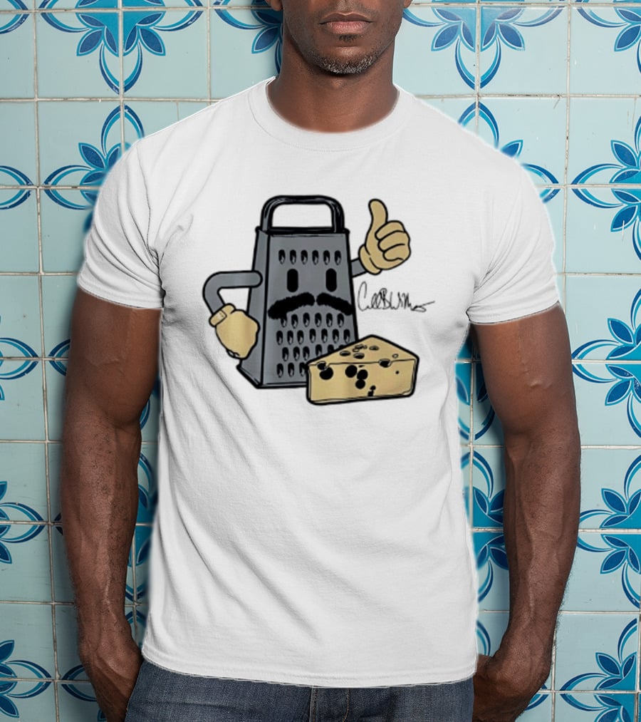 Caleb Williams Mustache Cheese Grater Thumbs Up Chicago Bears T-Shirt
