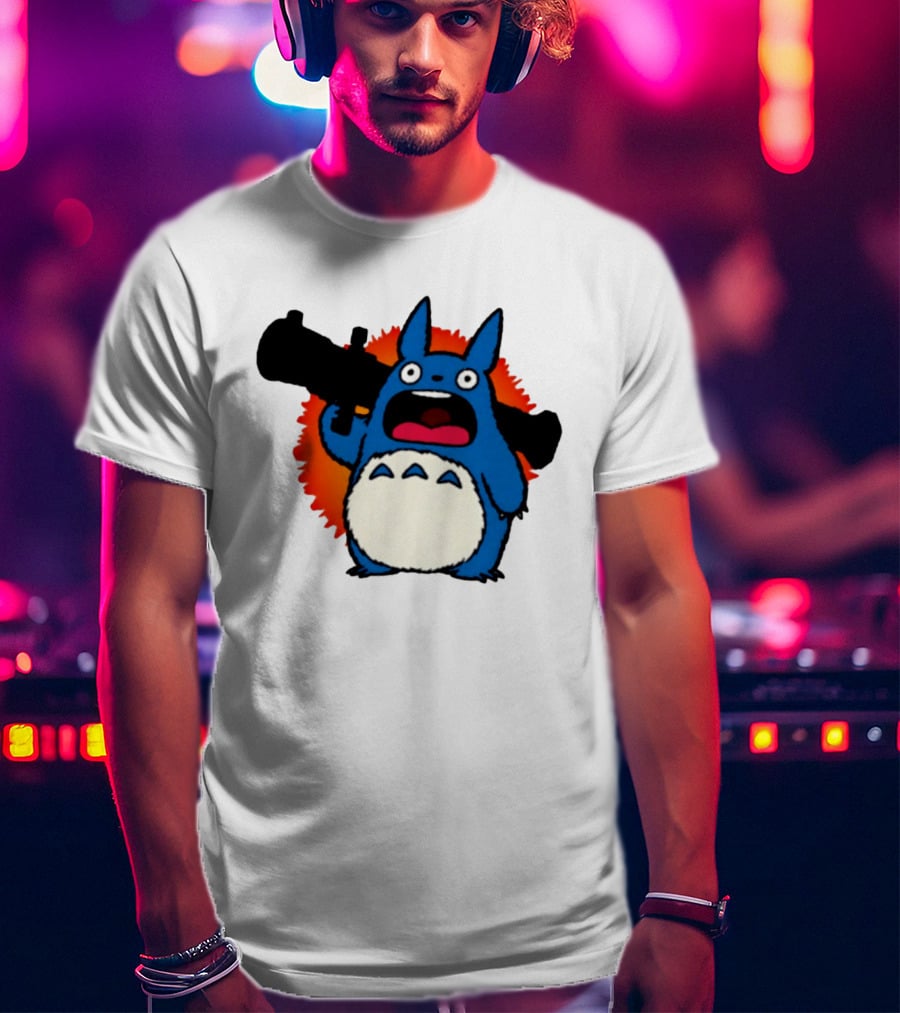 Chu Totoro My Neighbor Totoro Grenade Launcher Anime T-Shirt