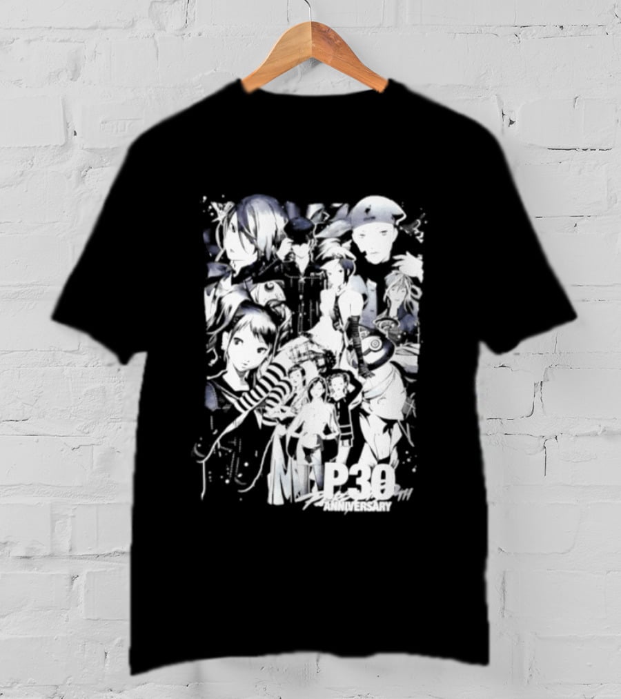 Persona 3 25th Anniversary Anime Characters Celebration T-Shirt