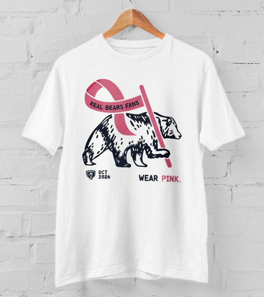 Real Bears Fans Wear Pink Kyle Monangai Oct 2026 T-Shirt