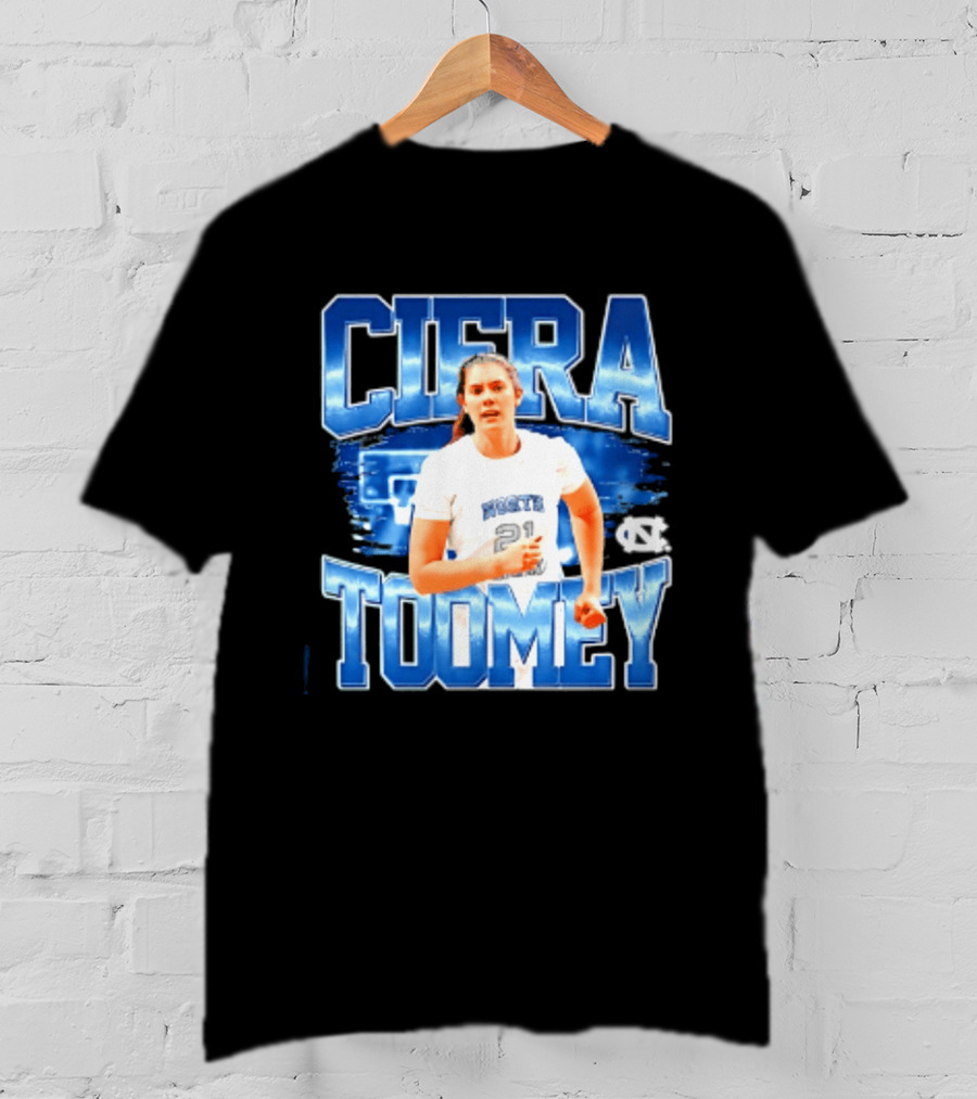 Ciera Toomey 21 North Carolina Tar Heels NCAA Women's Basketball T-Shirt