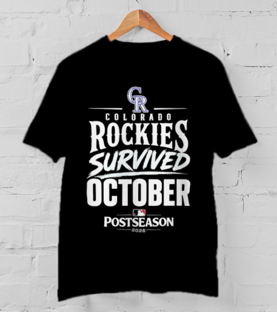 Colorado Rockies Survived October Postseason 2026 MLB T-Shirt