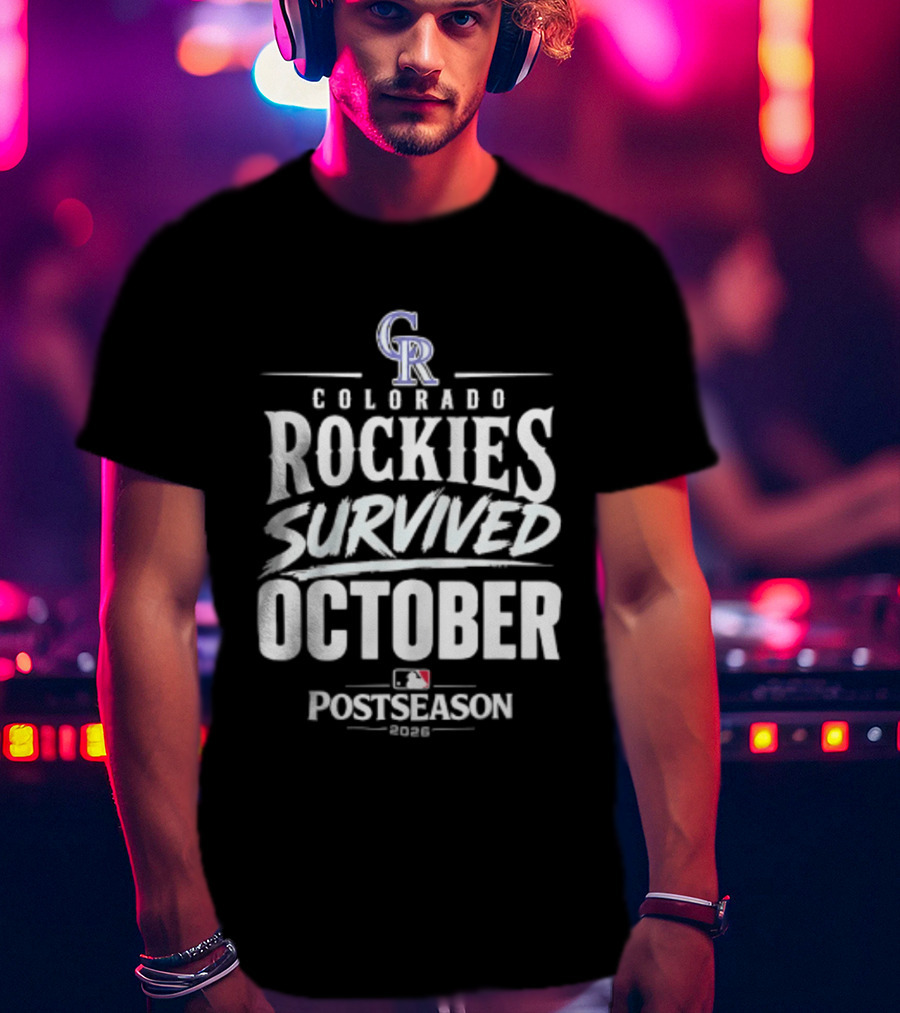 Colorado Rockies Survived October Postseason 2026 MLB T-Shirt
