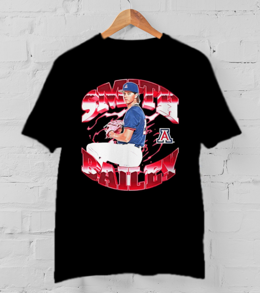 Smith Bailey 2 Arizona Wildcats NCAA Baseball T-Shirt