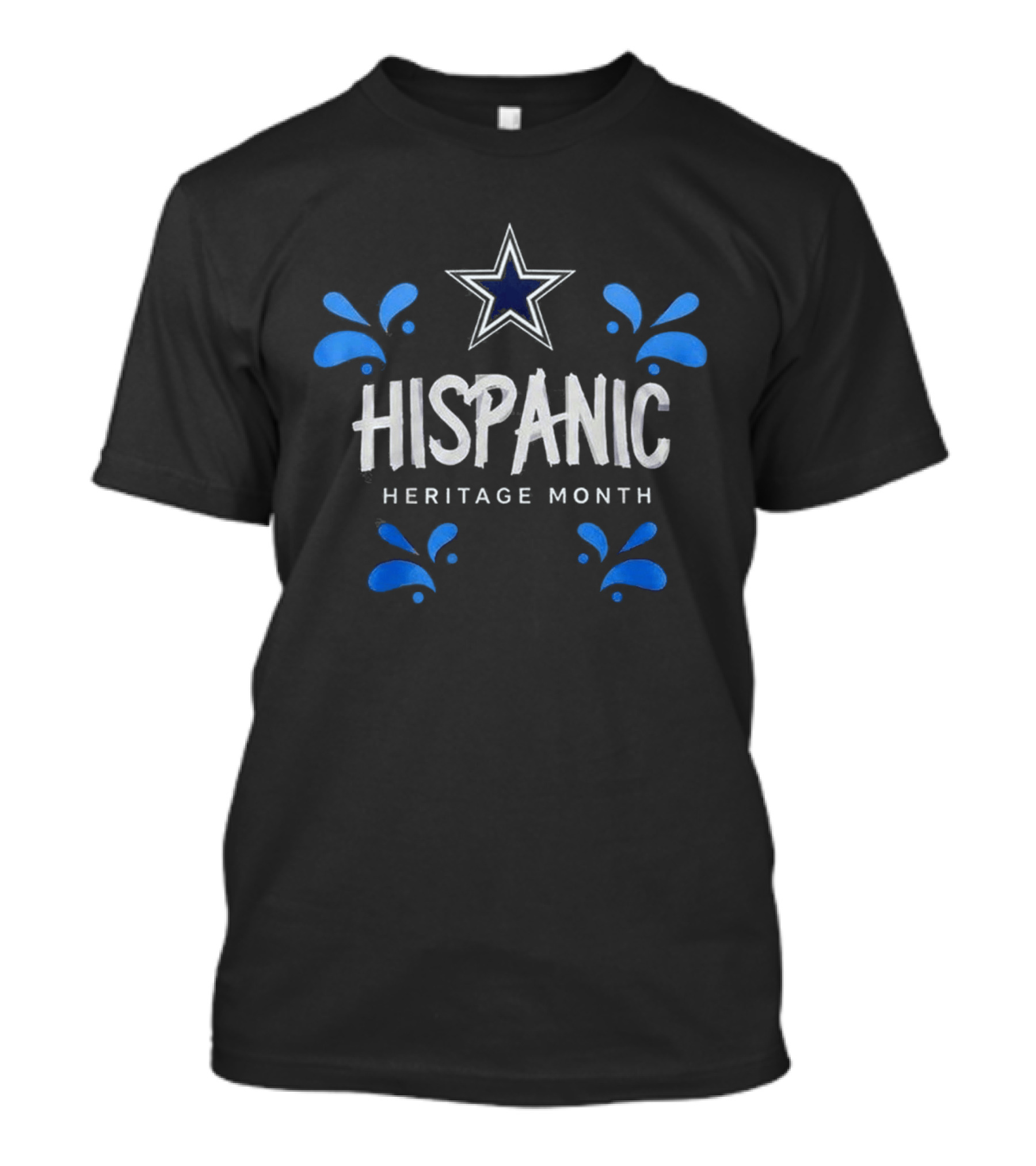 Dallas Cowboys Star Hispanic Heritage Month Celebration T-Shirt